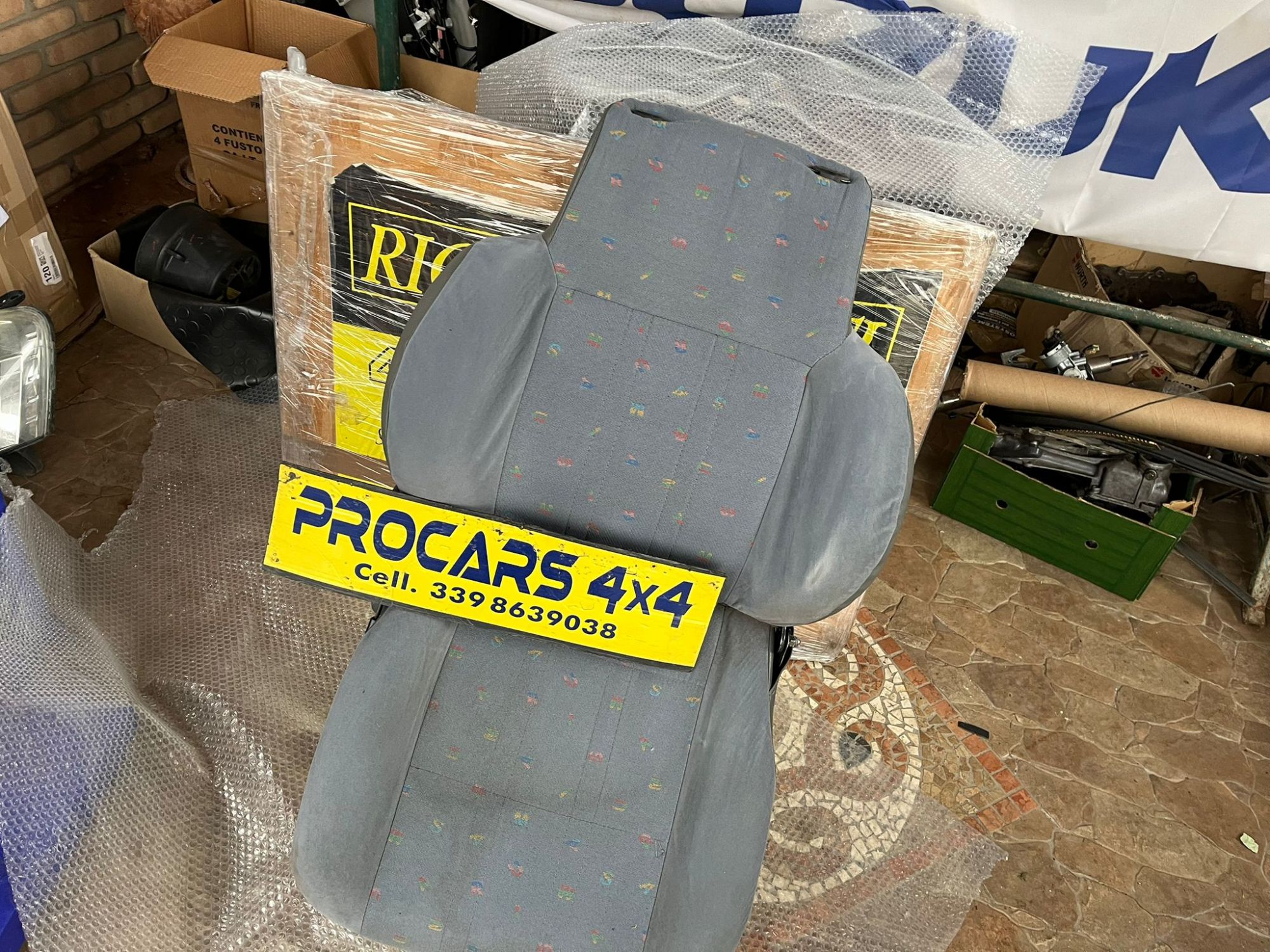 Sedile anteriore sx Suzuki sj410-sj413-samurai-Santana mod blu